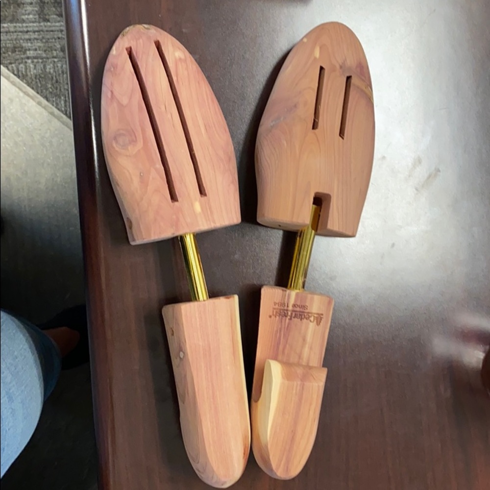 Cedar shoe stretchers